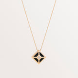 BLACK ONYX TOKEN NECKLACE