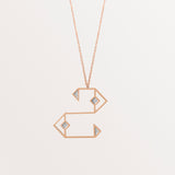 18k Rose Gold Arabic Letter Necklace