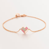 18k gold heart bracelet for kids