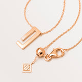 18k Rose Gold Arabic Letter Necklace