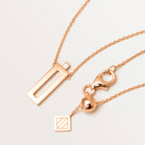 18k Rose Gold Arabic Letter Necklace