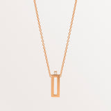 18k Rose Gold Arabic Letter Necklace