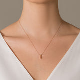 18k Rose Gold Arabic Letter Necklace