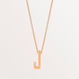 18k Rose Gold Arabic Letter Necklace
