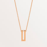 18k Rose Gold Arabic Letter Necklace