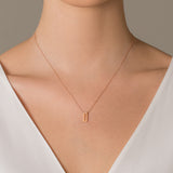18k Rose Gold Arabic Letter Necklace