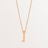 18k Rose Gold Arabic Letter Necklace