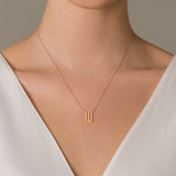 18k Rose Gold Arabic Letter Necklace