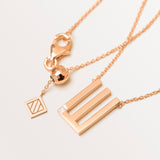 18k Rose Gold Arabic Letter Necklace