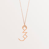 18k Rose Gold Arabic Letter Necklace