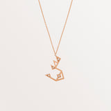 18k Rose Gold Arabic Letter Necklace