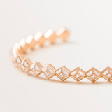Gold Cuff with diamonds