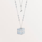 Kaaba Necklace with Mother of pearl and diamonds