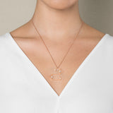 18k Rose Gold Arabic Letter Necklace