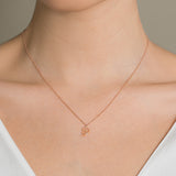 18k Rose Gold Arabic Letter Necklace