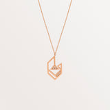 18k Rose Gold Arabic Letter Necklace