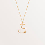 MINI CLASSIC LETTER NECKLACE AIN