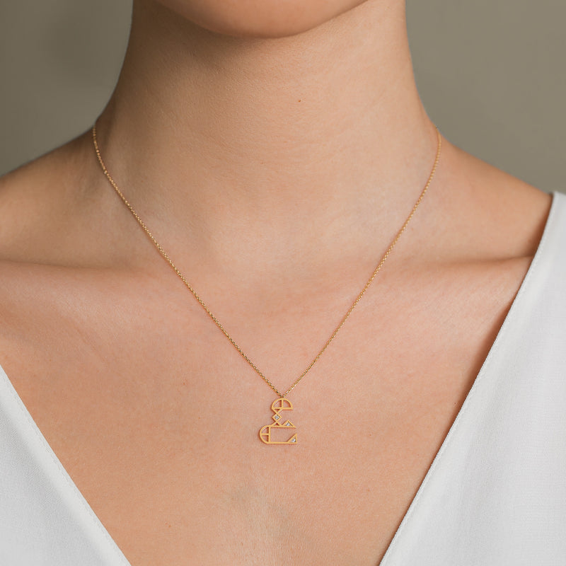 MINI CLASSIC LETTER NECKLACE AIN