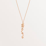 18k Rose Gold Arabic Letter Necklace