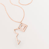 18k Rose Gold Arabic Letter Necklace